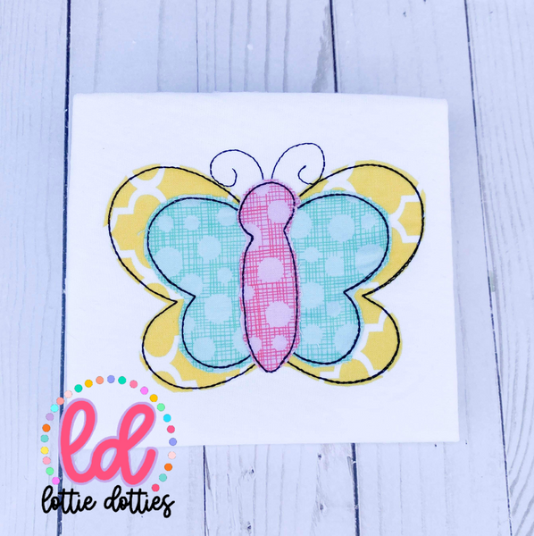 Butterfly Applique Embroidery Design