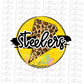 Steelers Cirlce PNG - Steelers Sublimation Design - Mascot