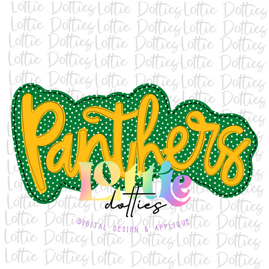 Panthers  PNG - Panthers Sublimation  - Digital Download Green and Gold