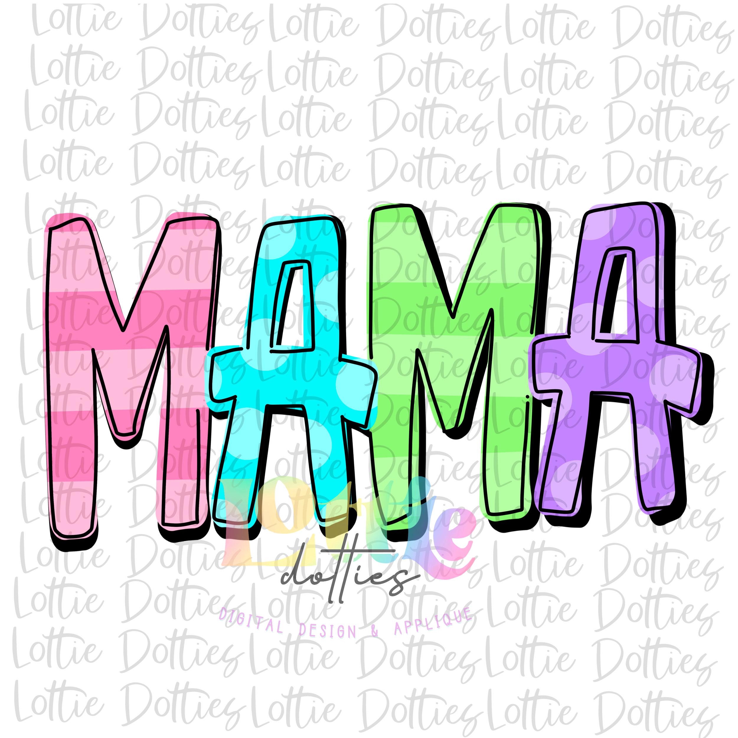 Mama Png - Mama Sublimation - Digital Download – Lottie Dotties LLC