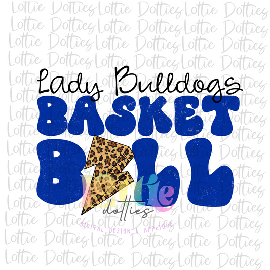 Lady Bulldogs Basketball - Sublimation Design - Lady Bulldogs Sublimation- Digital Download