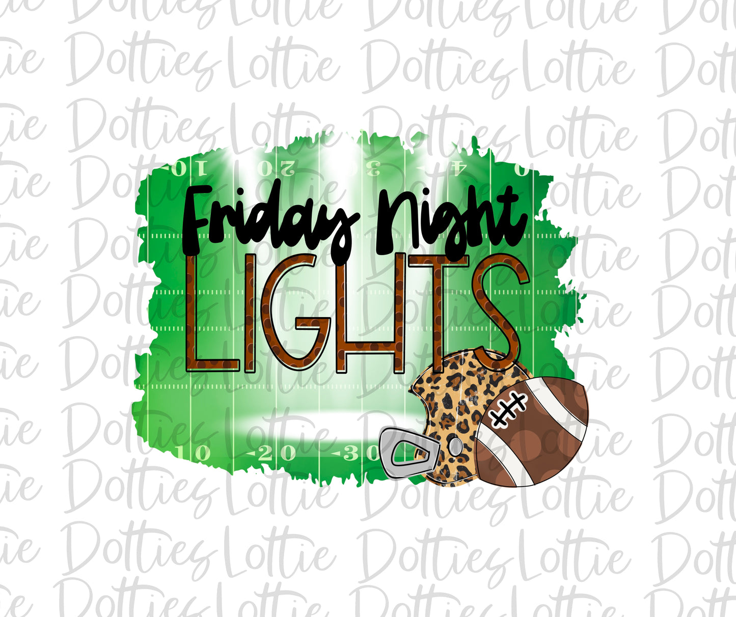 Friday Night Lights Png - Football Sublimation Design