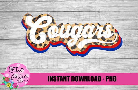 Cougars  Png - Cougars  Sublimation Design- Digital Download