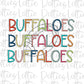 Buffaloes Football - PNG - Football - Sublimation design - Digital Download