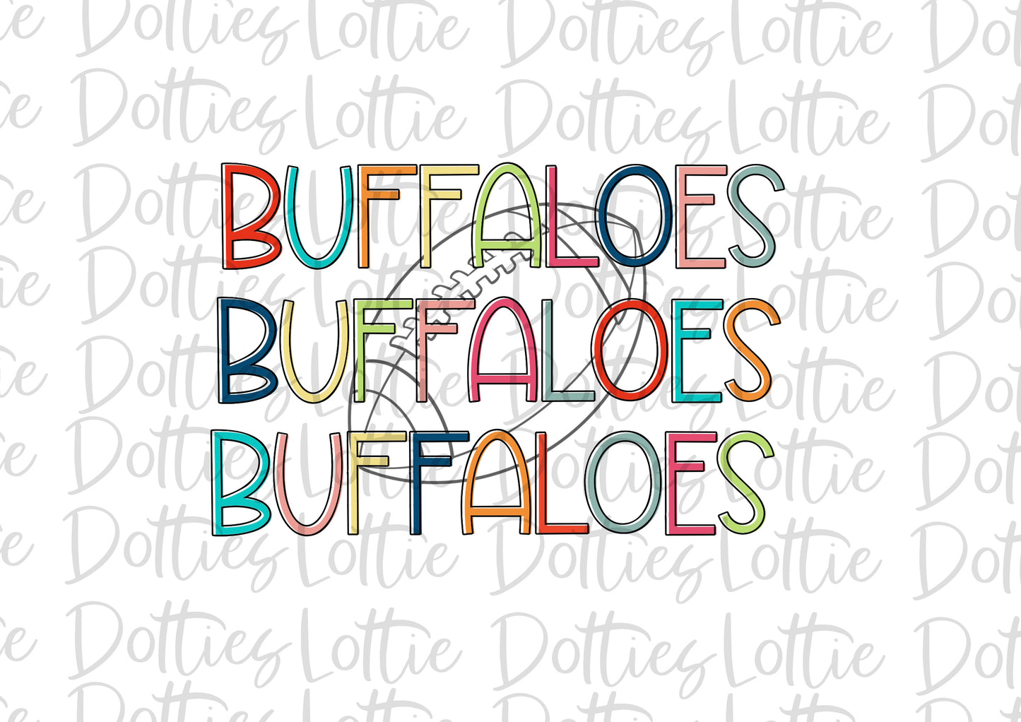 Buffaloes Football - PNG - Football - Sublimation design - Digital Download