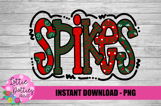 Spikes PNG - Instant Download - Digital Download - Spikes Sublimation Design