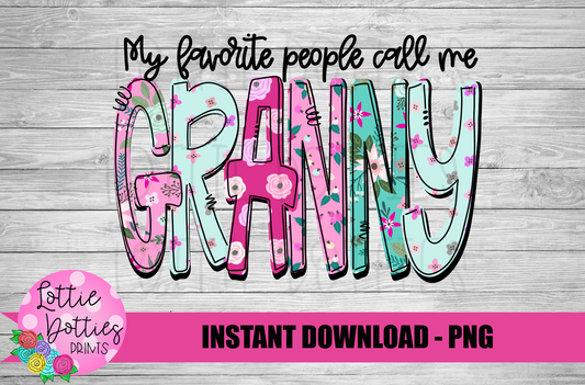 Granny Png - Mother’s Day sublimation Png - Digital Download