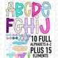 Mermaid Alphabet - Alpha Pack - Alphabet Clipart - Instant Download - Pirate