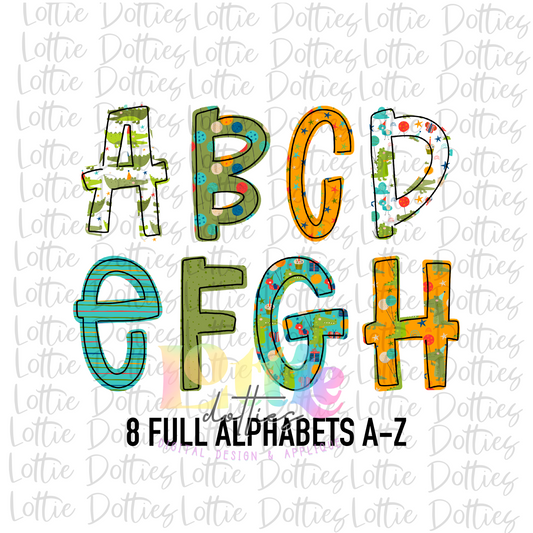 Snappy Birthday Alpha - Alpha Pack - Alphabet Clipart - Instant Download  - Alpha Pack