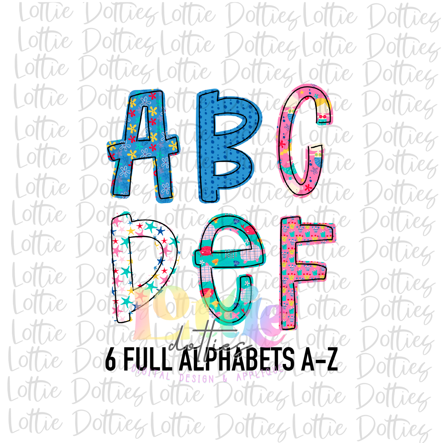 Mermaid Alpha - Alpha Pack - Alphabet Clipart - Instant Download  - Alpha Pack