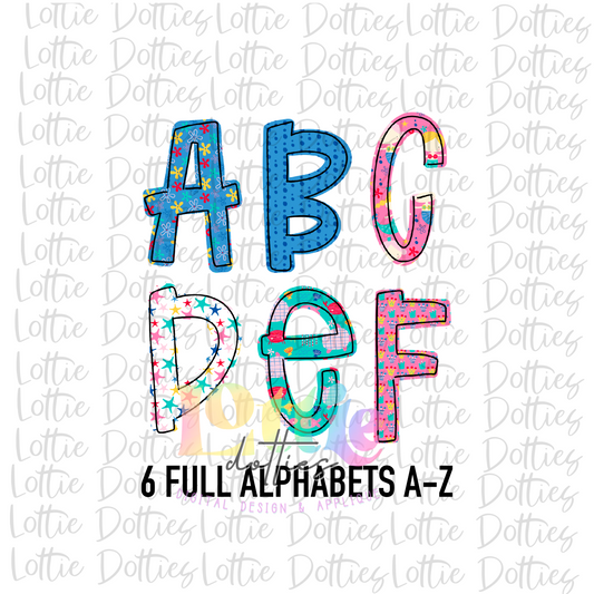 Mermaid Alpha - Alpha Pack - Alphabet Clipart - Instant Download  - Alpha Pack