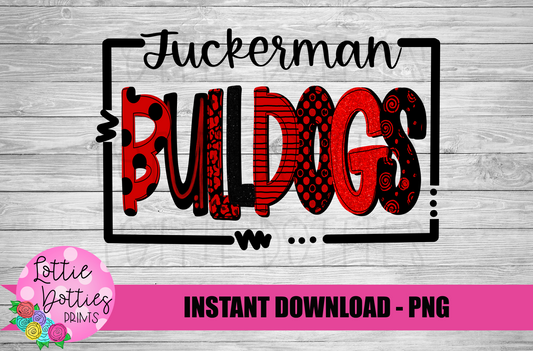 Tuckerman Bulldogs PNG - Bulldogs sublimation design - Digital Download