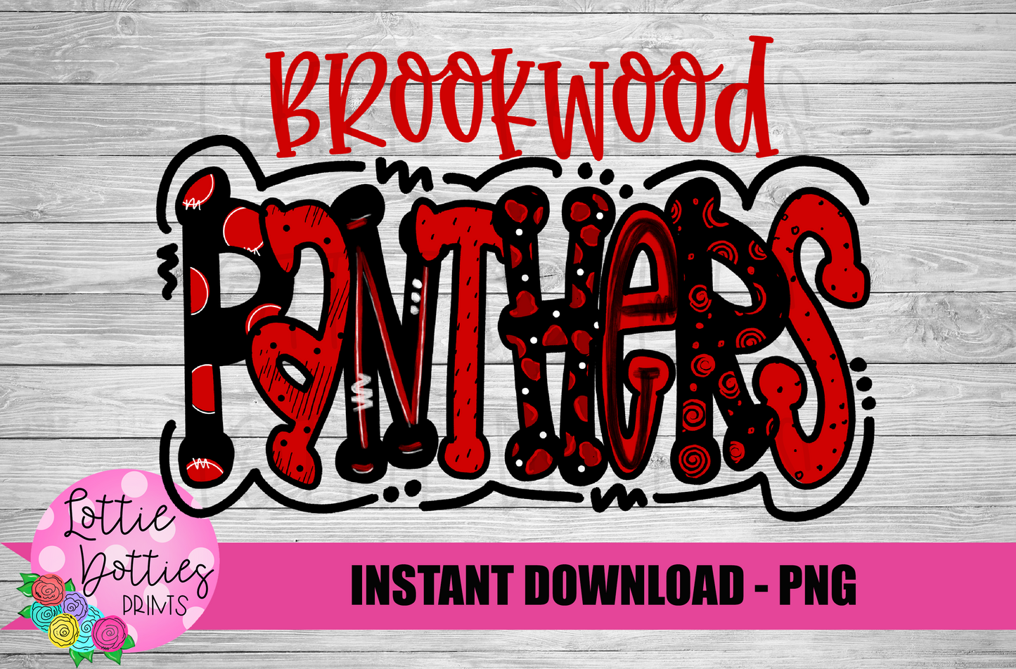 Brookwood Panthers  PNG - Panthers Sublimation  - Digital Download