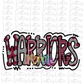 Warriors Png - Mascot  Sublimation Design - Digital Download