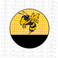Yellow Jacket or Hornet Circle Png - Yellow Jacket Sublimation Design - School Spirit Design - Digital Download