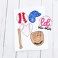 Baseball Softball Sports Applique Alphabet Elements Pack - Machine Embroidery Applique Design - Alphabet Applique - Instant Download