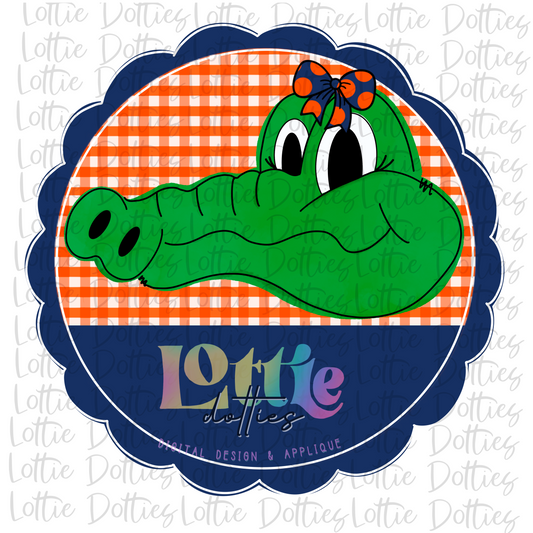 Gators PNG - Gators Scallop - Digital Download