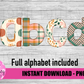 Pumpkin Faux Applique Alphabet - Alpha Pack - Alphabet Clipart - Instant Download  - Girl Alpha Pack