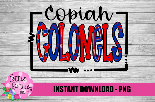 Copiah Colonels PNG - Colonels sublimation design - Digital Download