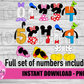 Clubhouse Number Set - Alpha Pack - Alphabet Clipart - Instant Download  - Alpha Pack
