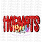 Hornets PNG -  Hornets Sublimation design - Digital Download - Red Rhinestone