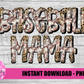 Baseball Mama Png - Baseball Sublimation Design - Digital Download