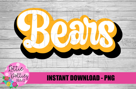 Bears PNG - Bears  sublimation design - Digital Download