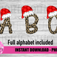 Santa Hat Alphabet - Alpha Pack - Alphabet Clipart - Instant Download  - Boy Alpha Pack