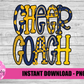 Cheer Coach Png - Cheer Sublimation File - Instant download - Digital Download