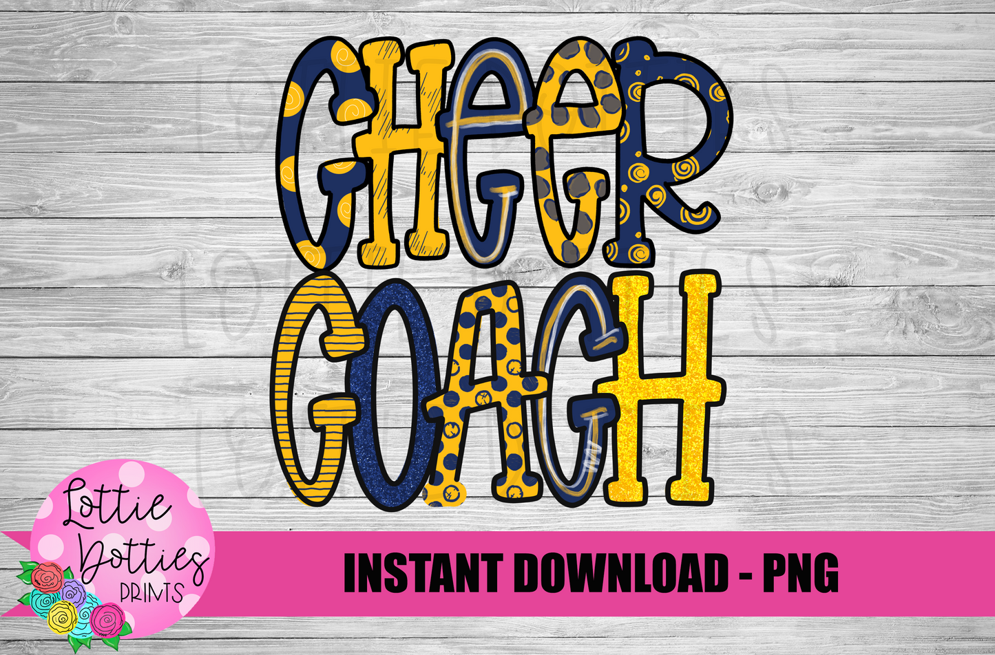 Cheer Coach Png - Cheer Sublimation File - Instant download - Digital Download