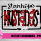 Stanhope Mustangs PNG - Mustangs sublimation design - Digital Download