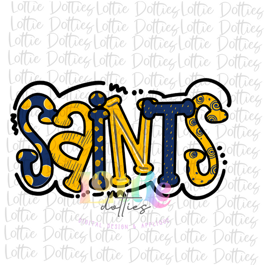 Saints Png - Sublimation Design - Digital Download