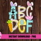 Easter Alphabet - Alpha Pack - Alphabet Clipart - Instant Download