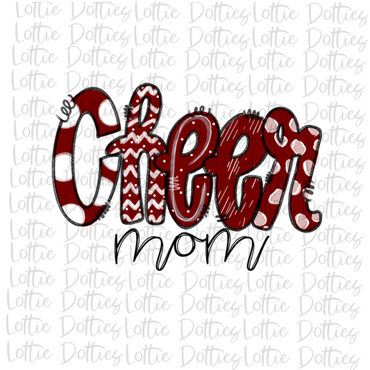 Cheer Mom Png - Cheerleader Sublimation File - Instant download - Digital Download