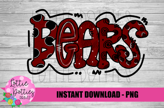 Bears PNG - Bears  sublimation design - Digital Download