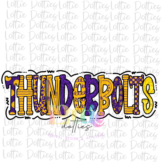 Thunderbolts - PNG   - Instant Download - Digital Download - Sublimation Design