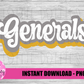 Generals Png - Generals Sublimation Design - Digital Download