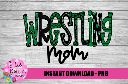 Wrestling Mom PNG - wrestling Sublimation - Mascot Design