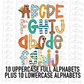 Turkey Alphabet - Thanksgiving Alpha Pack - Alphabet Clipart - Instant Download