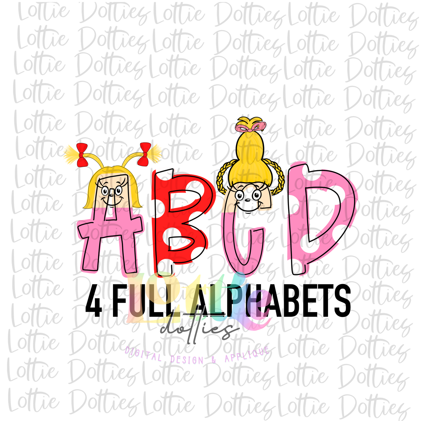 Cindy Alphabet - Alpha Pack - Alphabet Clipart - Instant Download  - Christmas Alpha Pack