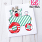 Reindeer Tractor Applique Design - Machine Embroidery - Instant Download - Christmas Applique