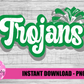 Trojans PNG - Trojans sublimation design - Digital Download