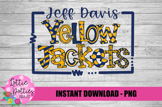 Yellow Jackets Png - Sublimation Design- Jackets  Sublimation- Digital Download