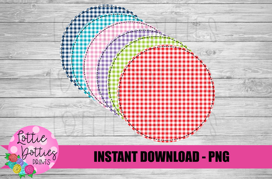 Faux Applique Circle Backgrounds