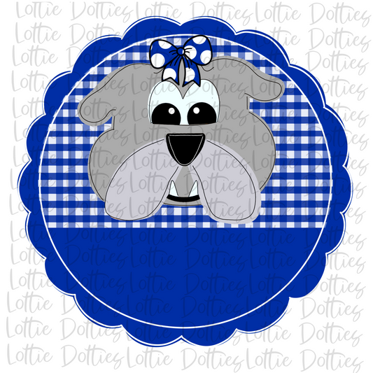 Bulldogs Png - Bulldogs scallop circle Design - School Spirit Design - Digital Download