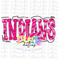 Indians PNG - Pink -  Indians sublimation design - Digital Download