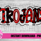 Trojans PNG - Trojans sublimation design - Digital Download