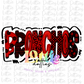 Bronchos -  PNG   -  sublimation design - Digital Download