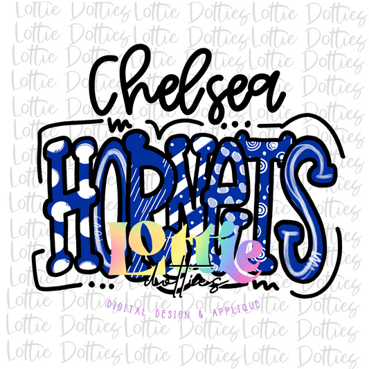 Chelsea Hornets Png Design- Hornets sublimation- Digital Download