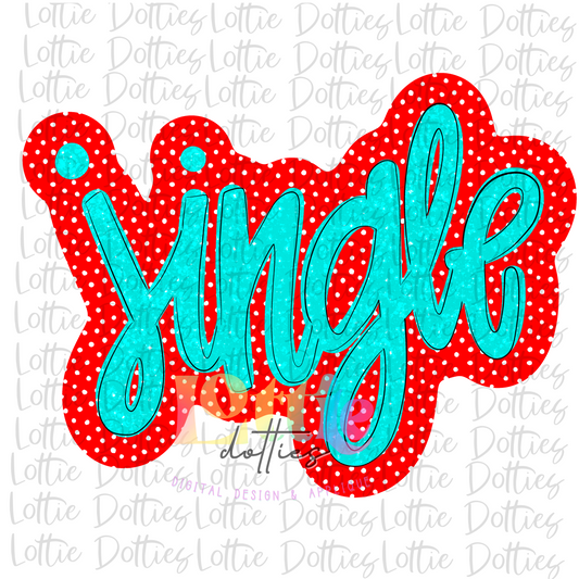Jingle - PNG - sublimation design - Digital Download